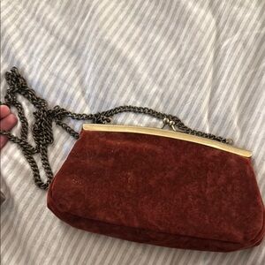 Universal Thread Red Velvet Wristlet Clutch